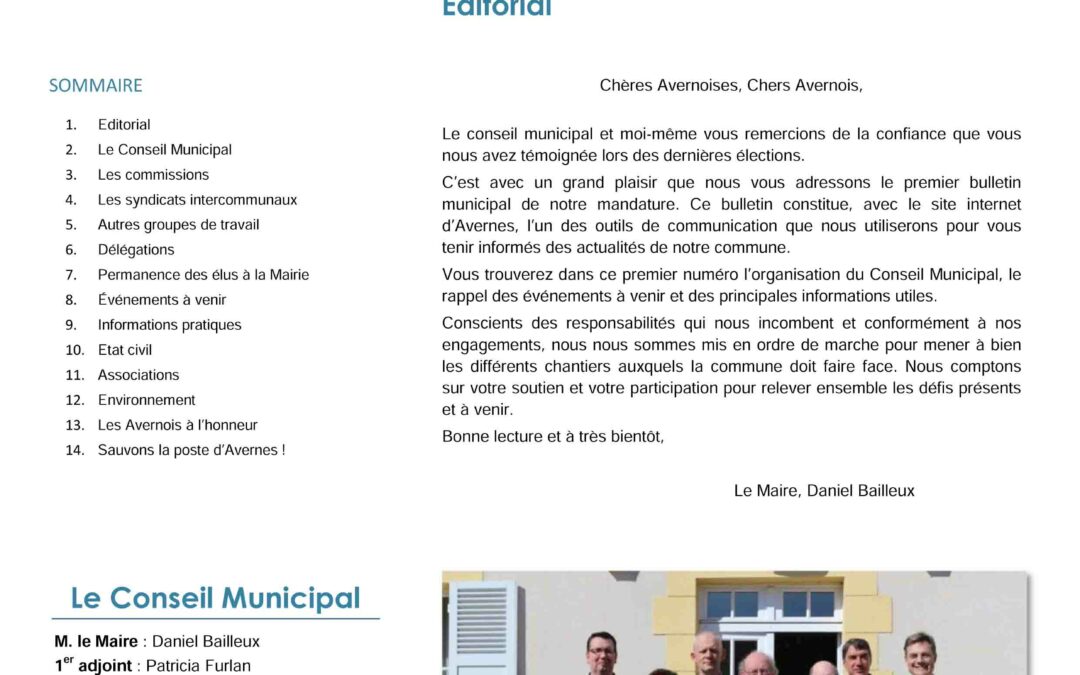 Bulletin municipal – Avril 2014