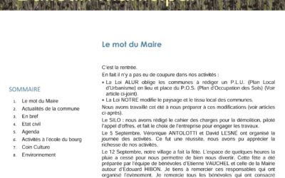 Bulletin municipal – Octobre 2015