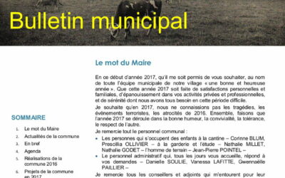 Bulletin municipal – Janvier 2017