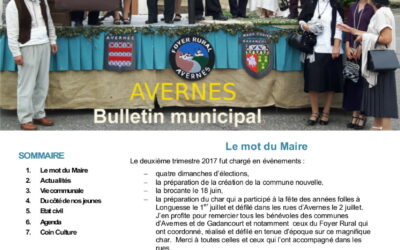 Bulletin municipal – Juillet 2017