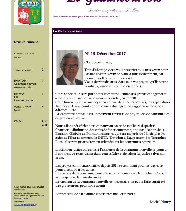 Le Gadancourtois – Décembre 2017