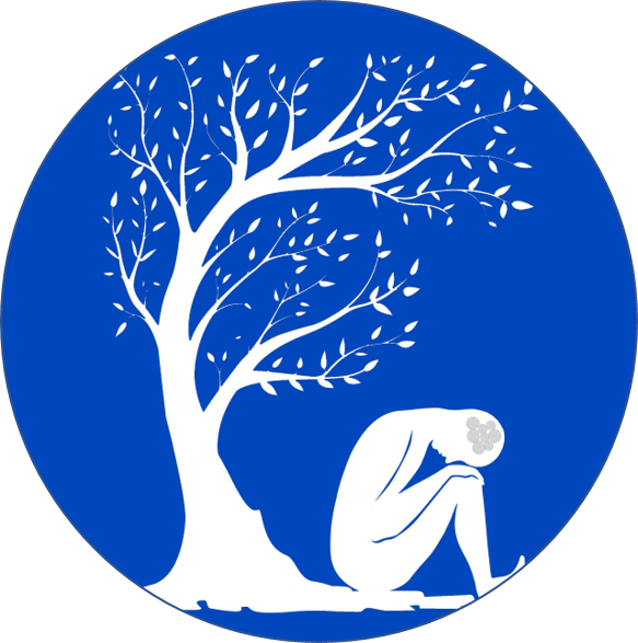 logo rond fond bleu