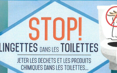 COVID-19: STOP aux lingettes dans les toilettes !